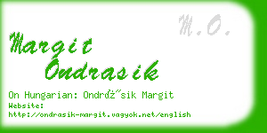 margit ondrasik business card